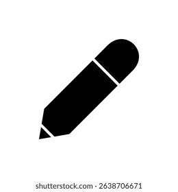 Pencil icon symbol for apps and websites. pen sign and symbol. edit icon vector