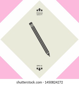Pencil icon symbol. Graphic elements for your design