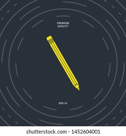 Pencil icon symbol. Graphic elements for your design