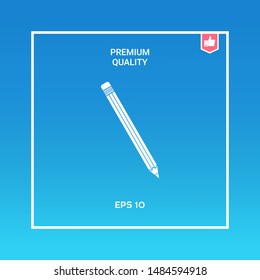 Pencil icon symbol. Graphic elements for your design