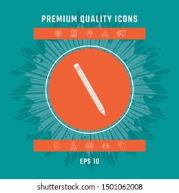 Pencil icon symbol. Graphic elements for your design