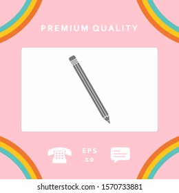 Pencil icon symbol. Graphic elements for your design