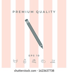 Pencil icon symbol. Graphic elements for your design