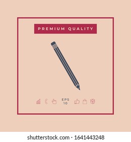 Pencil icon symbol. Graphic elements for your design