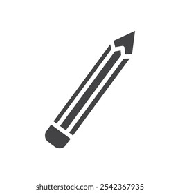 Pencil icon Symbol mark in filled style