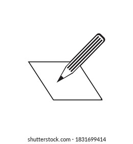 Pencil icon symbol sign vector