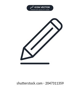 pencil icon symbol template for graphic and web design collection logo vector illustration