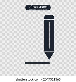 pencil icon symbol template for graphic and web design collection logo vector illustration