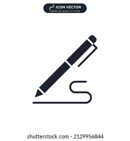 Pencil icon symbol template for graphic and web design collection logo vector illustration