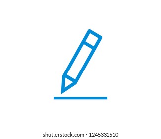 pencil icon symbol vector