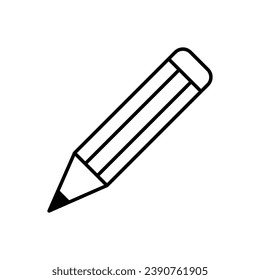 Pencil icon symbol vector flat trendy style illustration on white background..eps