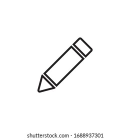icono de lápiz, ilustración vectorial de símbolo