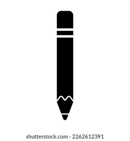 Pencil icon symbol vector illustration. write, pen design isolated on white background. 