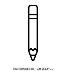 Pencil icon symbol vector illustration. write, pen design isolated on white background. 