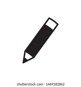 Pencil icon symbol vector. isolated icon. on white background.
