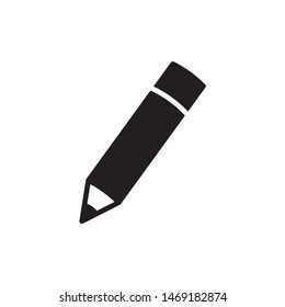 Pencil icon symbol vector. isolated icon. on white background.