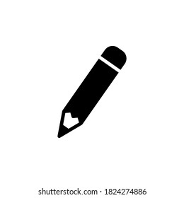 pencil icon symbol vector isolated on white background