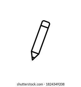 Pencil icon symbol vector on white background