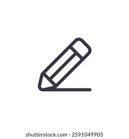 pencil icon symbol vector sign isolated on white background illustration for graphic and web design