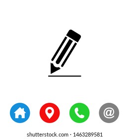 Pencil icon Symbols Vector. edit icon vector