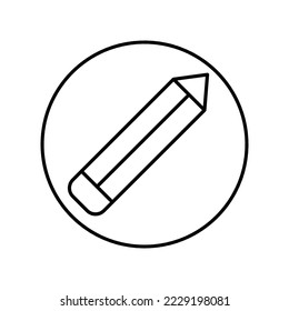 PENCIL ICON TEMPLATE DESIGN AND EDITABLE ILLUSTRATIONS