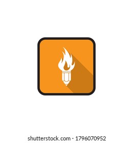 Pencil icon template flat design
