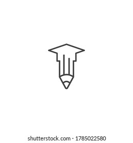 Pencil icon template vector illustration design
