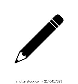 Icono de lápiz. Símbolo de entrada de texto para web. El marcador del conjunto de mensajes. Icono de edición. Ilustración vectorial aislada en un fondo blanco.