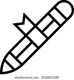 pencil icon. Thin linear style design isolated on white background