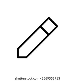 Pencil icon Thin vector set