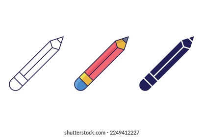 Pencil icon tool vector illustration