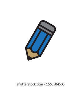 Icono De Lápiz En El Vector De Diseño A La Vez Eps 10