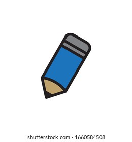 Icono De Lápiz En El Vector De Diseño A La Vez Eps 10