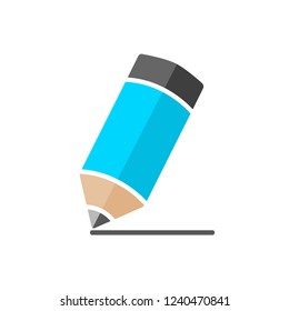 pencil icon in trendy flat design