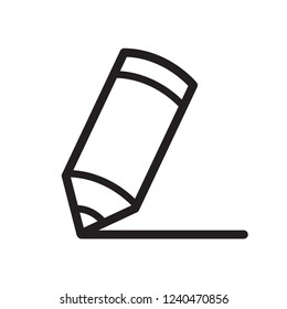 pencil icon in trendy flat design