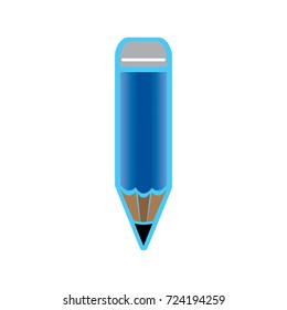 pencil icon in trendy flat design