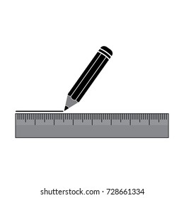pencil icon in trendy flat design 