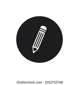 pencil icon in trendy flat style 