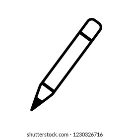 pencil icon in trendy flat style, pencil vector icon