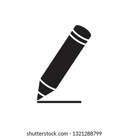 pencil icon in trendy flat style 