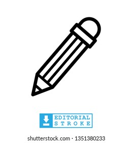 pencil icon in trendy flat style 
