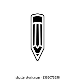 pencil icon in trendy flat style