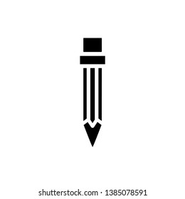 pencil icon in trendy flat style