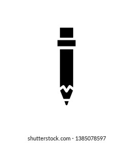 pencil icon in trendy flat style