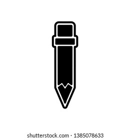 pencil icon in trendy flat style