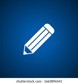 pencil icon in trendy flat style
