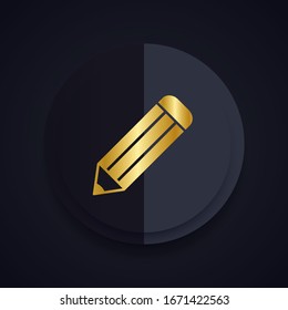 pencil icon in trendy flat style