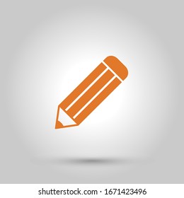 pencil icon in trendy flat style