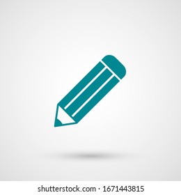 pencil icon in trendy flat style