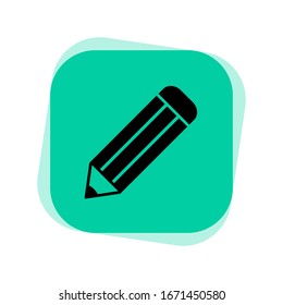 pencil icon in trendy flat style